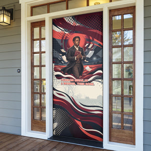 Nat Turner Black History Door Cover Retro Pop Art Swirl Sunburst Portrait Freedom