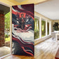 Nat Turner Black History Door Cover Retro Pop Art Swirl Sunburst Portrait Freedom