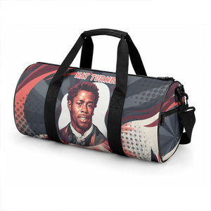 Nat Turner Black History Duffle Bag Retro Pop Art Swirl Sunburst Portrait Freedom