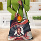 Nat Turner Black History Grocery Bag Retro Pop Art Swirl Sunburst Portrait Freedom