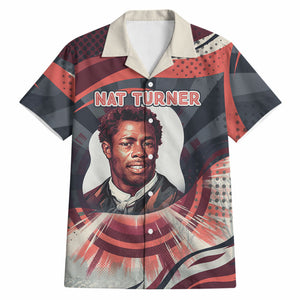 Nat Turner Black History Hawaiian Shirt Retro Pop Art Swirl Sunburst Portrait Freedom