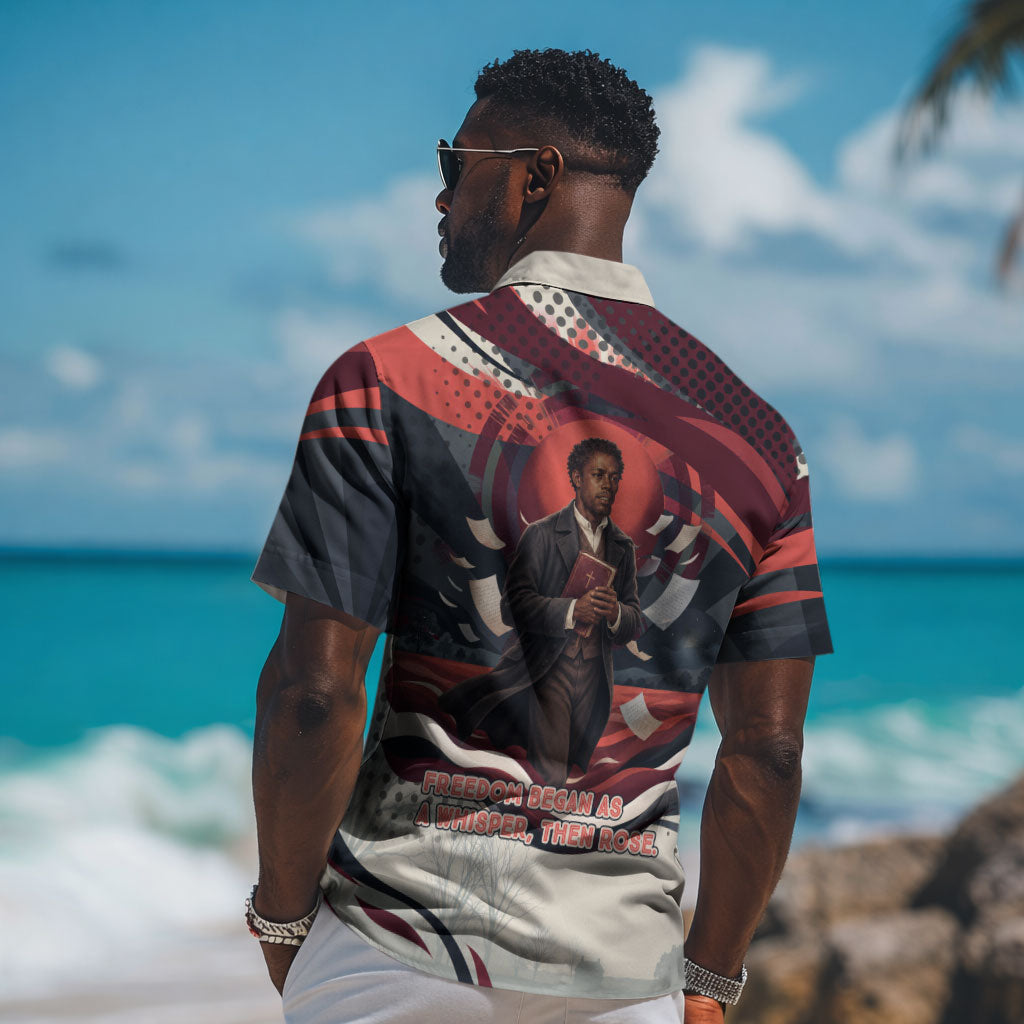 Nat Turner Black History Hawaiian Shirt Retro Pop Art Swirl Sunburst Portrait Freedom