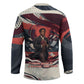Nat Turner Black History Hockey Jersey Retro Pop Art Swirl Sunburst Portrait Freedom