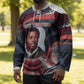 Nat Turner Black History Hockey Jersey Retro Pop Art Swirl Sunburst Portrait Freedom