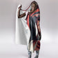 Nat Turner Black History Hooded Blanket Retro Pop Art Swirl Sunburst Portrait Freedom