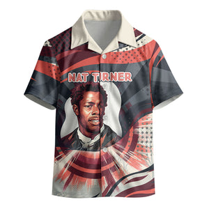 Nat Turner Black History Kid Hawaiian Shirt Retro Pop Art Swirl Sunburst Portrait Freedom