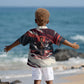Nat Turner Black History Kid Hawaiian Shirt Retro Pop Art Swirl Sunburst Portrait Freedom