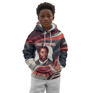 Nat Turner Black History Kid Hoodie Retro Pop Art Swirl Sunburst Portrait Freedom