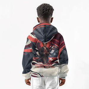 Nat Turner Black History Kid Hoodie Retro Pop Art Swirl Sunburst Portrait Freedom