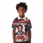 Nat Turner Black History Kid Polo Shirt Retro Pop Art Swirl Sunburst Portrait Freedom