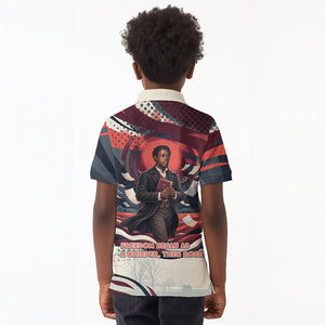 Nat Turner Black History Kid Polo Shirt Retro Pop Art Swirl Sunburst Portrait Freedom