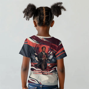 Nat Turner Black History Kid T shirt Retro Pop Art Swirl Sunburst Portrait Freedom