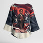 Nat Turner Black History Kimono Sleeve Blouse Retro Pop Art Swirl Sunburst Portrait Freedom
