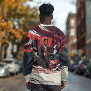 Nat Turner Black History Long Sleeve Shirt Retro Pop Art Swirl Sunburst Portrait Freedom