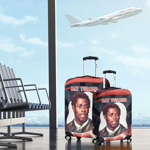 Nat Turner Black History Luggage Cover Retro Pop Art Swirl Sunburst Portrait Freedom