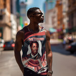 Nat Turner Black History Men Tank Top Retro Pop Art Swirl Sunburst Portrait Freedom