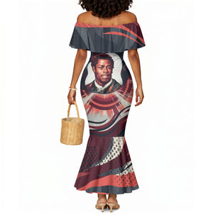 Nat Turner Black History Mermaid Dress Retro Pop Art Swirl Sunburst Portrait Freedom