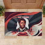 Nat Turner Black History Rubber Doormat Retro Pop Art Swirl Sunburst Portrait Freedom