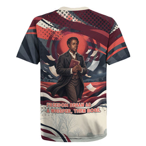 Nat Turner Black History Rugby Jersey Retro Pop Art Swirl Sunburst Portrait Freedom