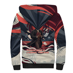 Nat Turner Black History Sherpa Hoodie Retro Pop Art Swirl Sunburst Portrait Freedom