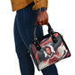 Nat Turner Black History Shoulder Handbag Retro Pop Art Swirl Sunburst Portrait Freedom