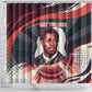 Nat Turner Black History Shower Curtain Retro Pop Art Swirl Sunburst Portrait Freedom