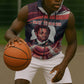 Nat Turner Black History Sleeveless Zip Hoodie Retro Pop Art Swirl Sunburst Portrait Freedom