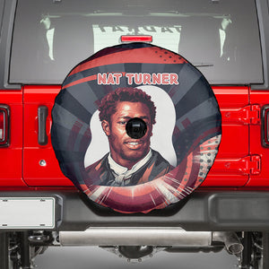Nat Turner Black History Spare Tire Cover Retro Pop Art Swirl Sunburst Portrait Freedom
