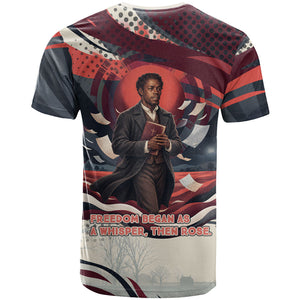 Nat Turner Black History T shirt Retro Pop Art Swirl Sunburst Portrait Freedom