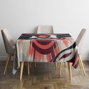 Nat Turner Black History Tablecloth Retro Pop Art Swirl Sunburst Portrait Freedom
