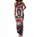 Nat Turner Black History Tank Maxi Dress Retro Pop Art Swirl Sunburst Portrait Freedom
