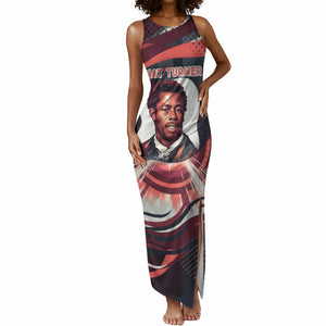 Nat Turner Black History Tank Maxi Dress Retro Pop Art Swirl Sunburst Portrait Freedom
