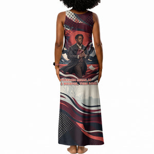 Nat Turner Black History Tank Maxi Dress Retro Pop Art Swirl Sunburst Portrait Freedom