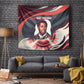 Nat Turner Black History Tapestry Retro Pop Art Swirl Sunburst Portrait Freedom