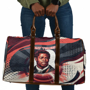 Nat Turner Black History Travel Bag Retro Pop Art Swirl Sunburst Portrait Freedom