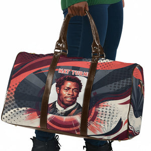 Nat Turner Black History Travel Bag Retro Pop Art Swirl Sunburst Portrait Freedom