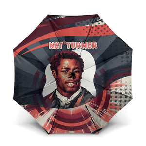 Nat Turner Black History Umbrella Retro Pop Art Swirl Sunburst Portrait Freedom