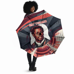Nat Turner Black History Umbrella Retro Pop Art Swirl Sunburst Portrait Freedom