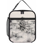 Bass Reeves Lawman Western Marshal Lunch Bag Vintage Charcoal Sketch Indomitable Black Cowboy Legend