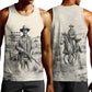Bass Reeves Lawman Western Marshal Men Tank Top Vintage Charcoal Sketch Indomitable Black Cowboy Legend