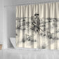Bass Reeves Lawman Western Marshal Shower Curtain Vintage Charcoal Sketch Indomitable Black Cowboy Legend