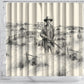 Bass Reeves Lawman Western Marshal Shower Curtain Vintage Charcoal Sketch Indomitable Black Cowboy Legend