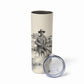 Bass Reeves Lawman Western Marshal Skinny Tumbler Vintage Charcoal Sketch Indomitable Black Cowboy Legend