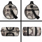 Bass Reeves Black Cowboy Lawman Duffle Bag Vintage Newspaper Collage Old West Legend Sketch