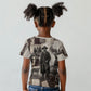 Bass Reeves Black Cowboy Lawman Kid T shirt Vintage Newspaper Collage Old West Legend Sketch