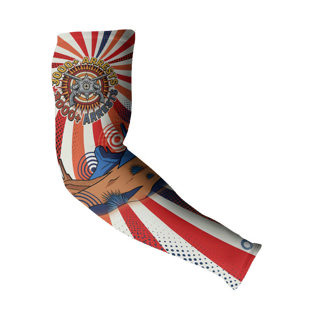 Bass Reeves Black Cowboy Legend Arm Sleeves Retro Comic Pop Art Sunburst Western US Marshal Badge