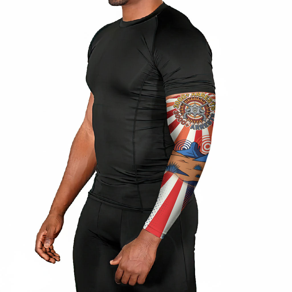 Bass Reeves Black Cowboy Legend Arm Sleeves Retro Comic Pop Art Sunburst Western US Marshal Badge