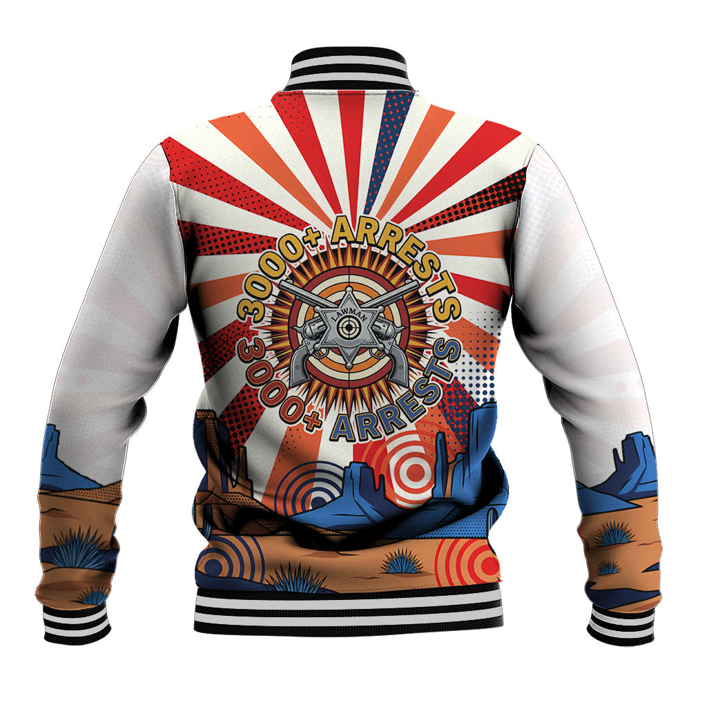 Bass Reeves Black Cowboy Legend Baseball Jacket Retro Comic Pop Art Sunburst Western US Marshal Badge