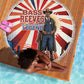 Bass Reeves Black Cowboy Legend Beach Blanket Retro Comic Pop Art Sunburst Western US Marshal Badge