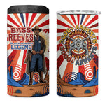 Bass Reeves Black Cowboy Legend 4 in 1 Can Cooler Tumbler Retro Comic Pop Art Sunburst Western US Marshal Badge